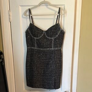 Altar’d State Black Tweed Dress